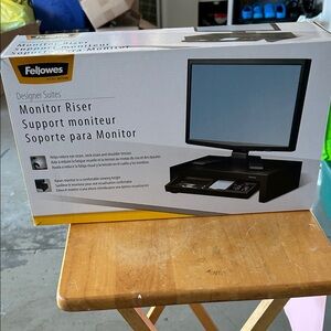 Black Monitor Riser by Fellowes